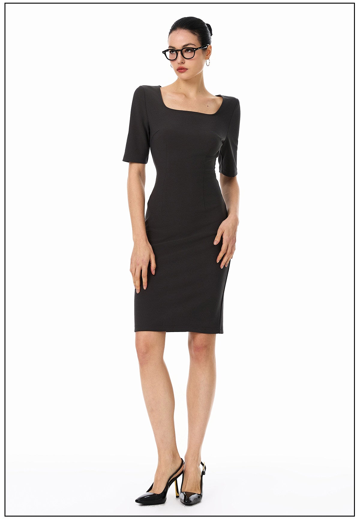 Viscose Dress - Stylish Fitted Design
