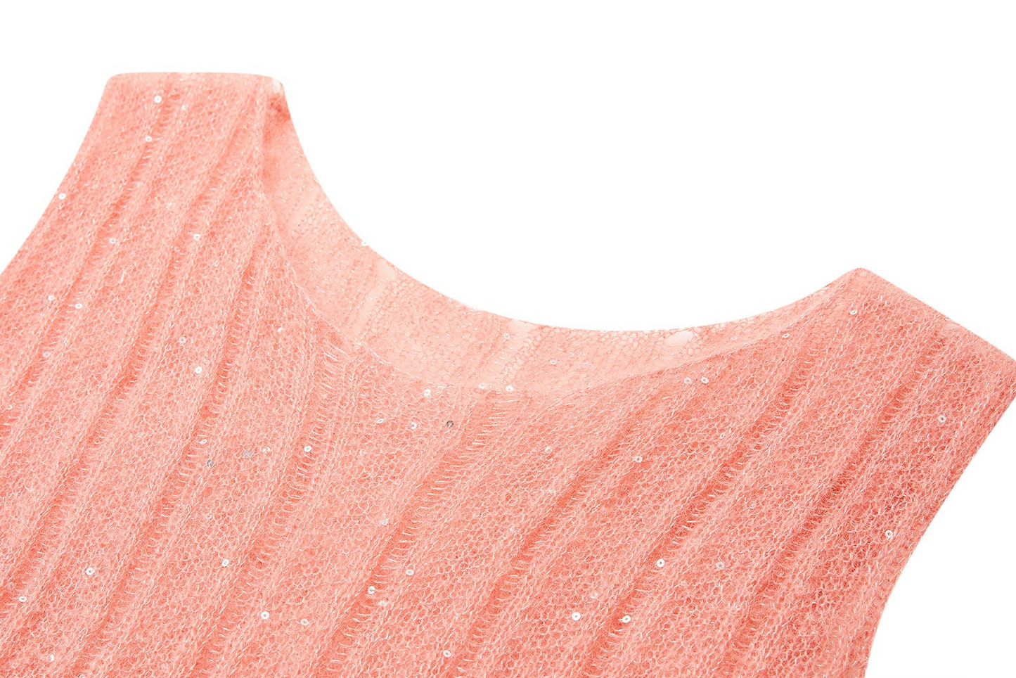 Knit Cardigan and Vest Dress Set - Elegant Pink Design
