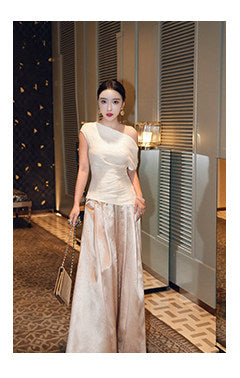 Viscose Skirt Set - Textured Design