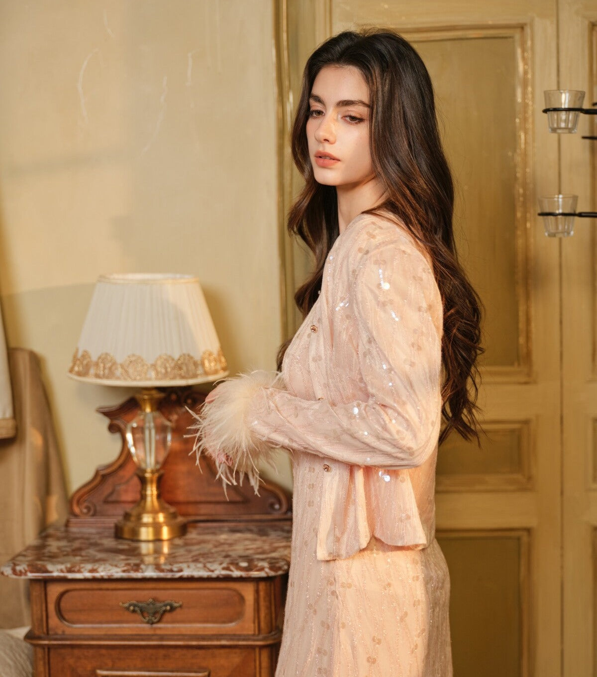 Silk Blend 2-Piece Set - Cardigan and Camisole