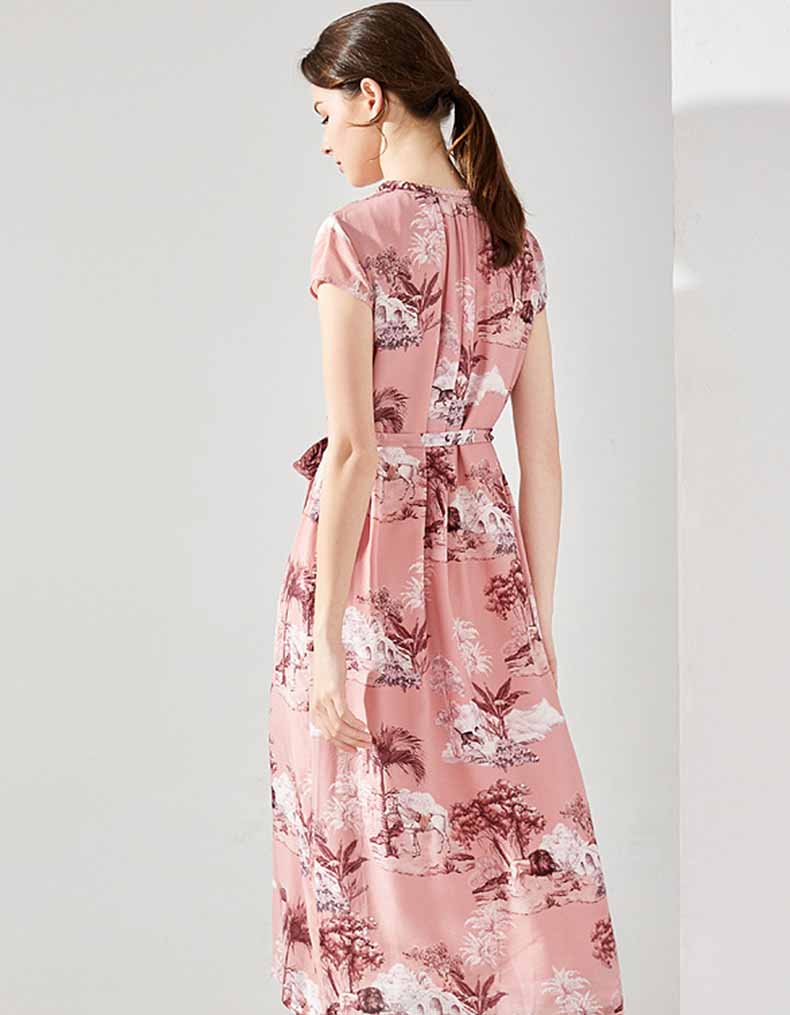 Cherry Silk Dress