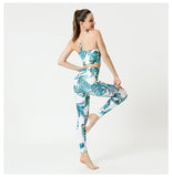 ﻿Printed Fitness Yoga Suit