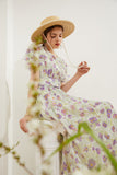 French Rustic Romantic Floral Dress